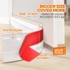 imageHolikme Door Draft Stopper Under Door Draft Blocker Insulator Doors Sweep Weather Stripping Noise Stopper Strong Adhesive WhiteTransparent