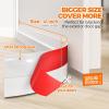 imageHolikme Door Draft Stopper Under Door Draft Blocker Insulator Doors Sweep Weather Stripping Noise Stopper Strong Adhesive WhiteWhite