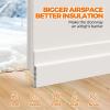 imageHolikme Door Draft Stopper Under Door Draft Blocker Insulator Doors Sweep Weather Stripping Noise Stopper Strong Adhesive WhiteWhite