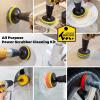 imageHolikme Drill Brush Attachments Set Power Scrubber Brush with Extend Long Attachment All Purpose Clean for Grout Tiles Sinks Bathtub Bathroom Kitchen