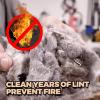 imageHolikme Dryer Vent Cleaner Kit 2 Pack  Household Cleaning Supplies 304 Stainless Steel Dryer Lint Brush Home Essentials for Lint Trap Dust Vacuum Brush1Pack