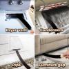 imageHolikme Dryer Vent Cleaner Kit 2 Pack Dryer Lint Brush Vent Trap CleanerLong Flexible Refrigerator Coil Brush Radiator Brush 27 Inch2pack