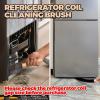 imageHolikme Dryer Vent Cleaner Kit 2 Pack Dryer Lint Brush Vent Trap CleanerLong Flexible Refrigerator Coil Brush Radiator Brush 27 Inch2pack
