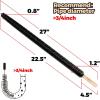 imageHolikme Dryer Vent Cleaner Kit 2 Pack Dryer Lint Brush Vent Trap CleanerLong Flexible Refrigerator Coil Brush Radiator Brush 27 Inch2pack