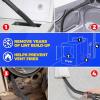 imageHolikme Dryer Vent Cleaner Kit Dryer Lint Vacuum Attachment Brush Lint Remover Dryer Vent Vacuum Hose Replacement Parts BlueBlack