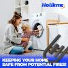 imageHolikme Dryer Vent Cleaner Kit Dryer Lint Vacuum Attachment Brush Lint Remover Dryer Vent Vacuum Hose Replacement Parts BlueBlack