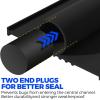 imageHolikme Garage Door Seals Bottom Rubber Flexible Rubber Garage Door Seal Garage Door Weather Stripping Kit Seal Strip Replacement 516 Inch TEnd 374 Inch Width 17Ft Black17FT