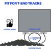 imageHolikme Garage Door Seals Bottom Rubber Flexible Rubber Garage Door Seal Garage Door Weather Stripping Kit Seal Strip Replacement 516 Inch TEnd 374 Inch Width 17Ft Black125FT