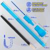 imageHolikme Upgraded 2 Pieces Dryer Vent Cleaner Kit Compatible with Most Vacuum CleanerVacuum Hose Attachment and Clothes Dryer Lint Vent Trap Cleaner Brush ampamp Refrigerator Coil Brush Lint Remover Blue