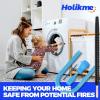 imageHolikme Upgraded 2 Pieces Dryer Vent Cleaner Kit Compatible with Most Vacuum CleanerVacuum Hose Attachment and Clothes Dryer Lint Vent Trap Cleaner Brush ampamp Refrigerator Coil Brush Lint Remover Blue