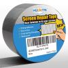 imageHolikme Window Screen Repair Tape Door Window Fly Lanai Screen Repair kit Patch Tape Strong Adhesive Long Lasting Fiberglass Covering Wire Mesh Repair Tape Seal for Repair Holes Tears 2quotW80quotL GreyGray