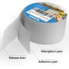 imageHolikme Window Screen Repair Tape Door Window Fly Lanai Screen Repair kit Patch Tape Strong Adhesive Long Lasting Fiberglass Covering Wire Mesh Repair Tape Seal for Repair Holes Tears 2quotW80quotL GreyWhite