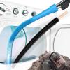 imageHolikme 2 Pieces Dryer Vent Cleaner Kit Dryer Lint Vacuum Attachment and Flexible Dryer Lint Brush Dryer Vent Vacuum Hose Attachment BlueBlue