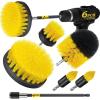 imageHolikme 6Pack Drill Brush Power Scrubber Cleaning Brush Extended Long Attachment Set All Purpose Drill Scrub Brushes Kit for Grout Floor Tub Shower Tile Bathroom and Kitchen SurfaceYellowYellow