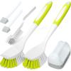 imageHolikme 6Pack Kitchen Cleaning Brush GreenAmarillo
