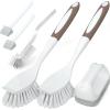 imageHolikme 6Pack Kitchen Cleaning Brush GreenBrown