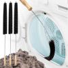 imageHolikme Dryer Vent Cleaner Kit 2 Pack  Household Cleaning Supplies 304 Stainless Steel Dryer Lint Brush Home Essentials for Lint Trap Dust Vacuum Brush3Pack