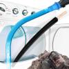 imageHolikme Upgraded 2 Pieces Dryer Vent Cleaner Kit Compatible with Most Vacuum CleanerVacuum Hose Attachment and Clothes Dryer Lint Vent Trap Cleaner Brush ampamp Refrigerator Coil Brush Lint Remover Blue