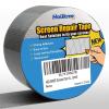 imageHolikme Window Screen Repair Tape Door Window Fly Lanai Screen Repair kit Patch Tape Strong Adhesive Long Lasting Fiberglass Covering Wire Mesh Repair Tape Seal for Repair Holes Tears 2quotW80quotL GreyGray