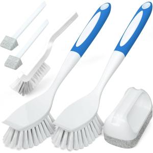 imageHolikme 6Pack Kitchen Cleaning Brush GreenAzul