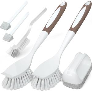 imageHolikme 6Pack Kitchen Cleaning Brush GreenBrown
