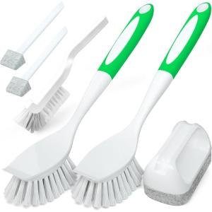 imageHolikme 6Pack Kitchen Cleaning Brush GreenGreen