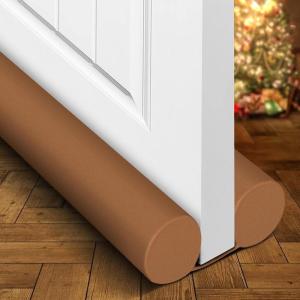 imageHolikme Door Draft Stopper Door Sweep Weather Stripping Noise Blocker Window Breeze Blocker Adjustable Door Sweeps GreyBrown