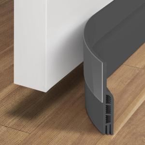 imageHolikme Door Draft Stopper Under Door Draft Blocker Insulator Doors Sweep Weather Stripping Noise Stopper Strong Adhesive WhiteGray