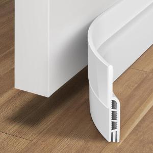 imageHolikme Door Draft Stopper Under Door Draft Blocker Insulator Doors Sweep Weather Stripping Noise Stopper Strong Adhesive WhiteWhite