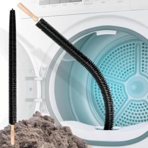 imageHolikme Dryer Vent Cleaner Kit  Household Cleaning Supplies Dryer Lint Brush Refrigerator Long Coil Brush Flexible Lint Remover Removing Dust and Pet Hair1pack